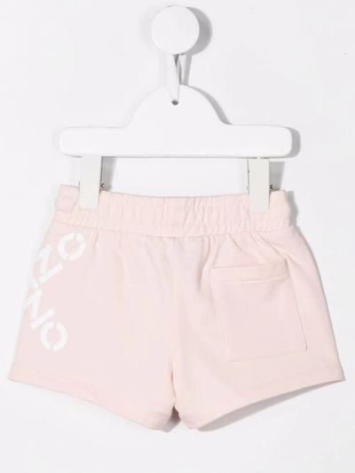 Shop Kenzo Logo-print Shorts In Pink