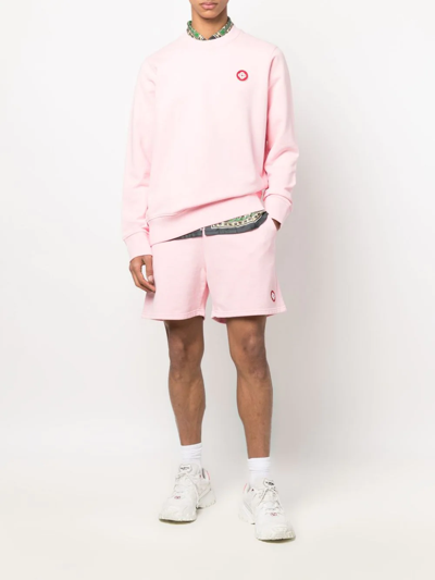 Shop Casablanca Logo-patch Sweatshirt In Pink