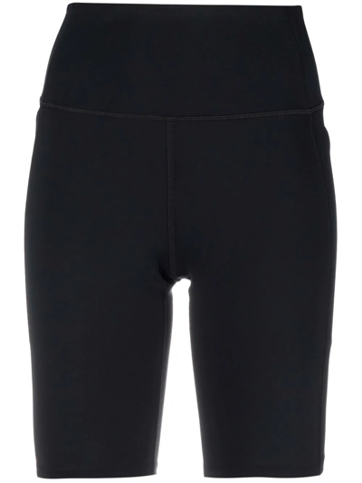 Shop Girlfriend Collective High-waist Pocke Bike Shorts In Black