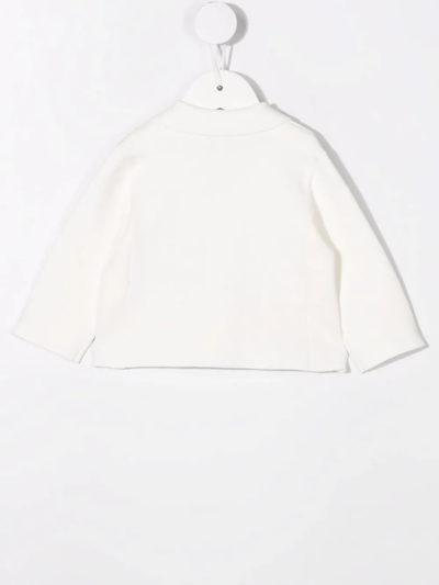 Shop Emporio Armani Single-breasted Blazer In White