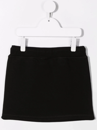 Shop Dsquared2 Logo Print Skirt In Black