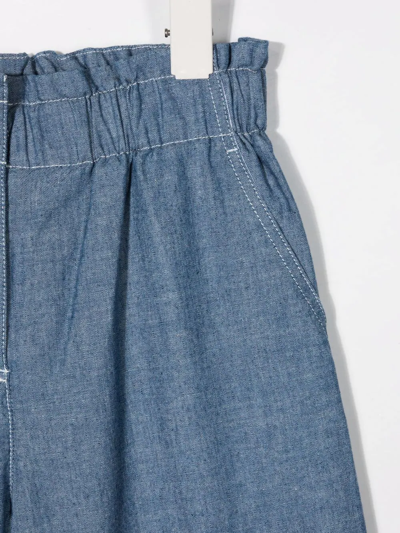 Shop Moncler Wide-leg Denim Trousers In Blue