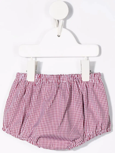 La Stupenderia Checked Mid-rise Bloomers In Red