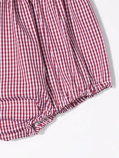 Shop La Stupenderia Checked Mid-rise Bloomers In Red