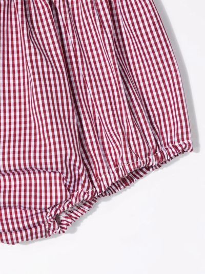 La Stupenderia Checked Mid-rise Bloomers In Red