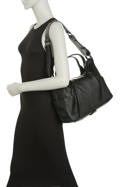 Shop Aimee Kestenberg Tamitha Satchel Bag In Black Gloved Tanned