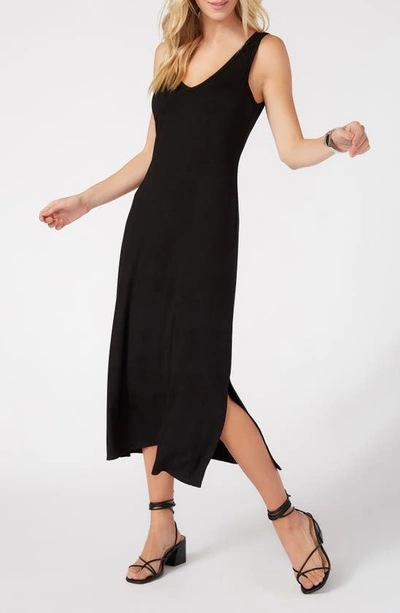 Shop Karen Kane Brigitte Sleeveless Midi Dress In Black