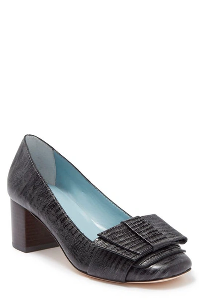 Shop Frances Valentine Kit Block Heel Pump In Dark Grey