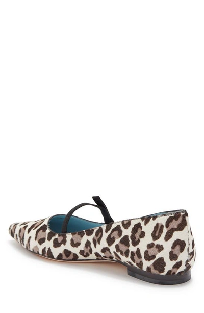 Shop Frances Valentine Pamela Genuine Calf Hair Flat In Snow Leopard