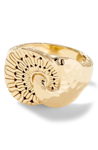 Shop John Hardy Radial Palu Ring In Gold 18k