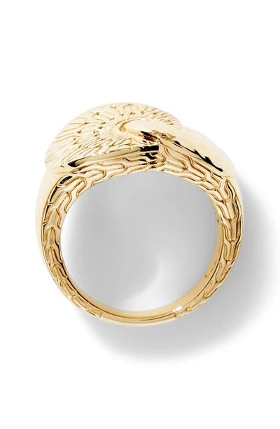 Shop John Hardy Radial Palu Ring In Gold 18k