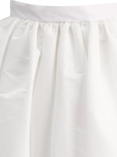 Shop Alexander Mcqueen Full Skirt In White