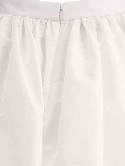 Shop Alexander Mcqueen Full Skirt In White