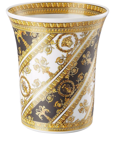 Shop Versace I Love Baroque Vase (18cm) In Yellow