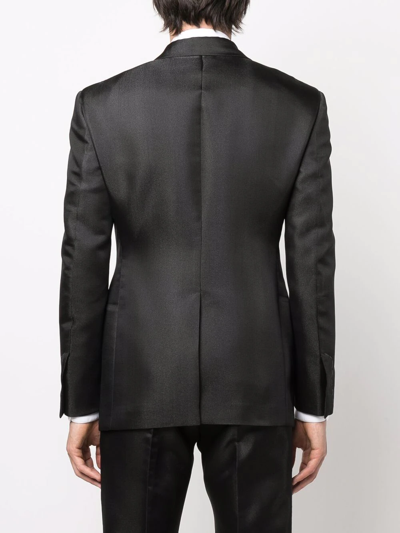 Shop Tom Ford Peak-lapels Suit Jacket In Schwarz