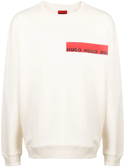 HUGO Dranach Red Logo Tape Sweatshirt