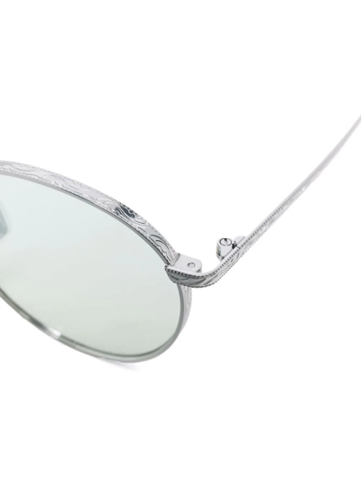 Eyepetizer Round-frame Sunglasses In Blau