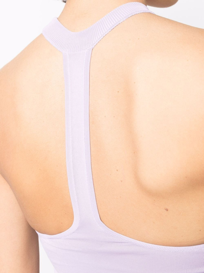 Alessandro Vigilante Technical-knit Racerback Tank Top In Violett