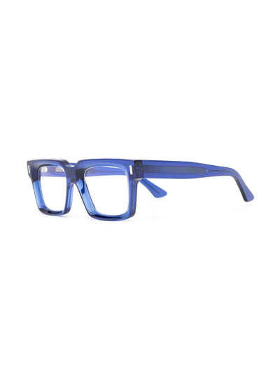 Cutler And Gross Square-frame Optical Glasses In Blau