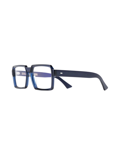 Cutler And Gross Square-frame Optical Glasses In Blau