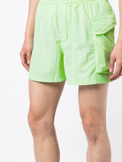 Shop Y-3 Utility Swimming Shorts In Grün