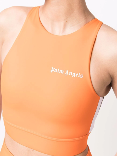 Shop Palm Angels Track Training Top In Orange