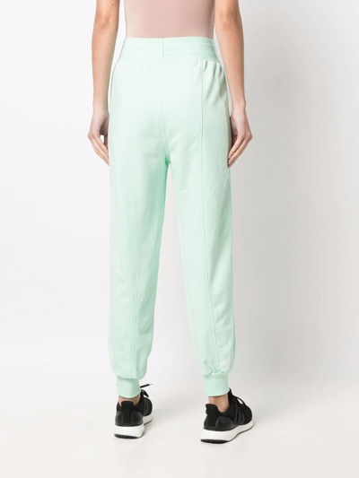 Shop Adidas By Stella Mccartney Logo-print Track Pants In Grün