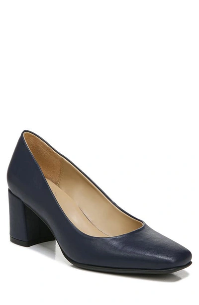 Shop Naturalizer Warner Square Toe Pump In French Navy