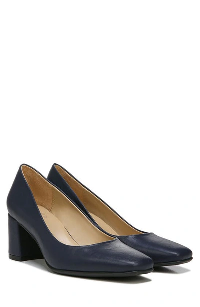 Naturalizer Warner Square Toe Pump In French Navy