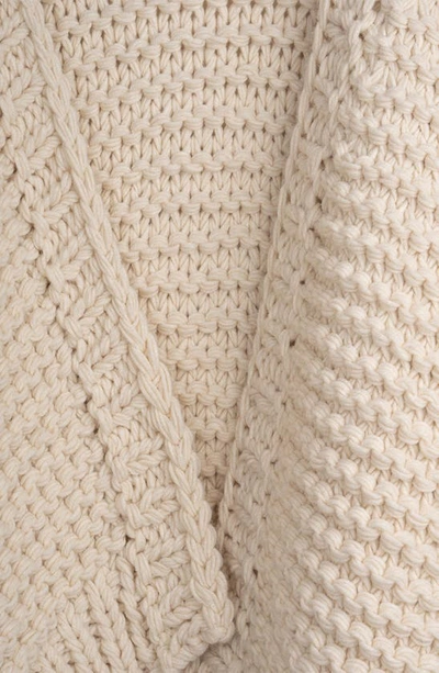 Shop Saachi Bobble Sleeve Knit Cardigan In Ivory