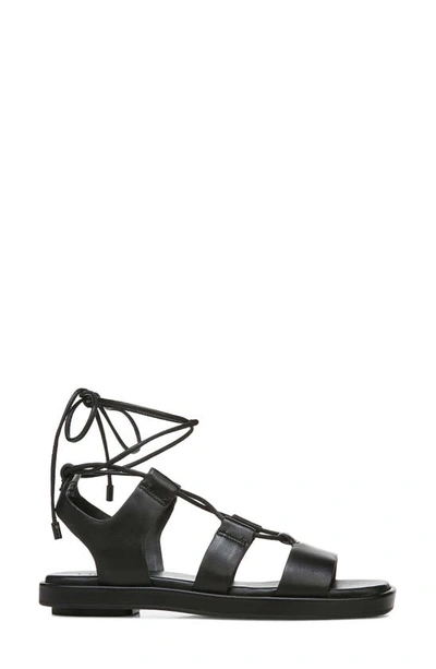 Vince Rockwell Leather Gladiator Sandals In Black | ModeSens