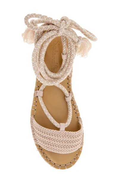 Splendid Meredith Womens Gladiator Open Toe Espadrilles In Blush