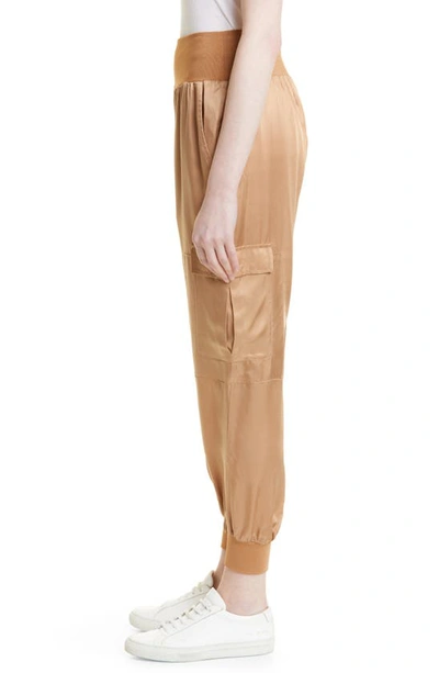 Cinq À Sept Tous Les Jours Giles Satin Jogger Pants In Sahara