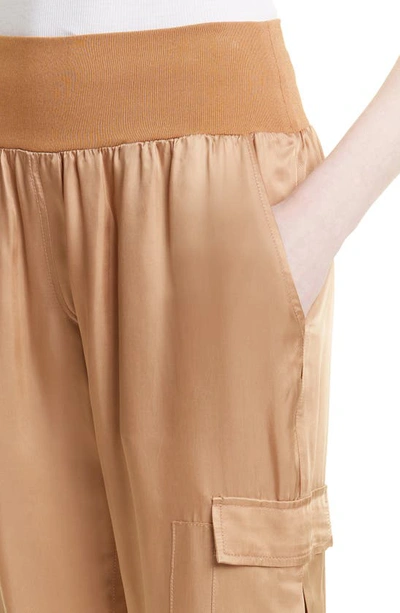 Cinq À Sept Tous Les Jours Giles Satin Jogger Pants In Sahara