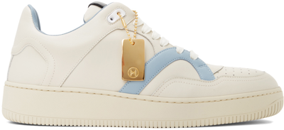 Human Recreational Services Mongoose Low-top Sneaker Bone White Blue And Black In Bone/blue/black