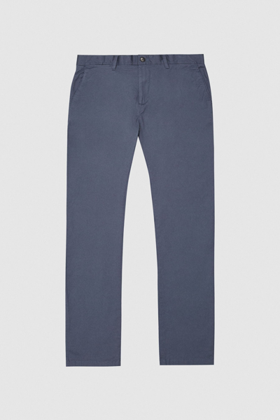 Shop Reiss Sl - Airforce Blue Pitch Sl Washed Slim Fit Chinos, Uk 36 S In Navy