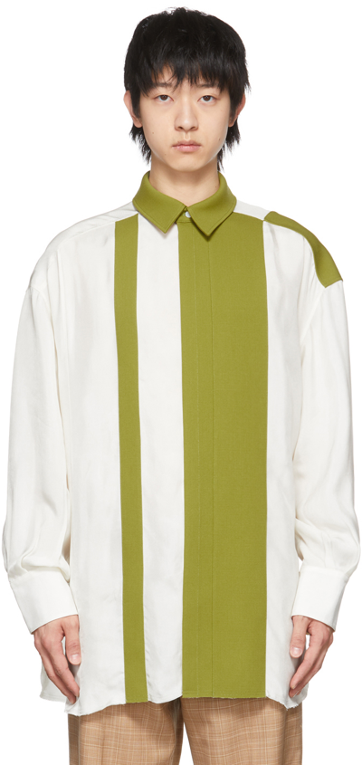 Gauchère Ssense Exclusive Off-white Virgine Shirt In 1403 Off White/chart