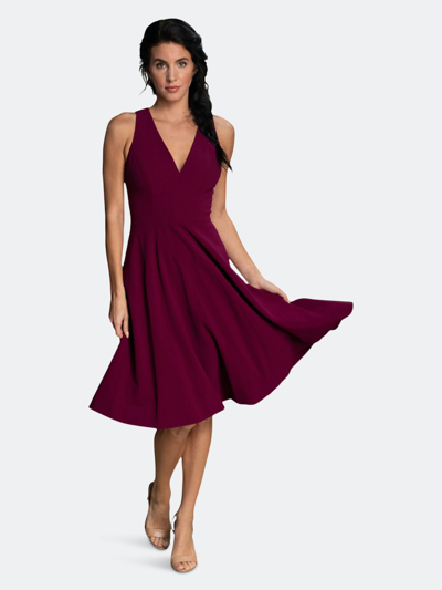 Shop Dress The Population Catalina Dress In Red