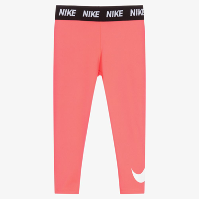 Shop Nike Girls Pink Dri Fit Leggings