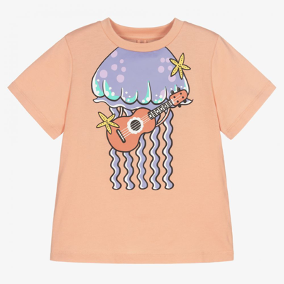 Shop Stella Mccartney Kids Girls Pink Organic Jellyfish T-shirt