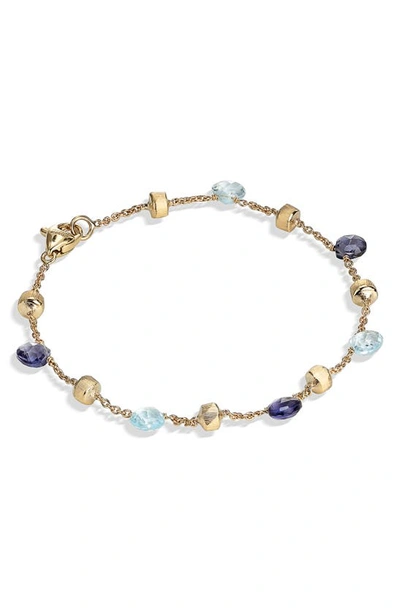 Marco Bicego 18k Yellow Gold Paradise Iolite & Blue Topaz Beaded Bracelet - Exclusive In Gold
