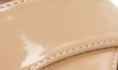 Shop Jeffrey Campbell Amma Platform Slingback Sandal In Nude Crinkle Patent