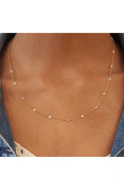 Shop Sethi Couture Diamond Necklace In Gold/ Diamond