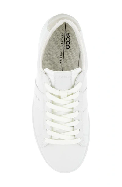 Shop Ecco Street Lite Retro Sneaker In White/ Shadow White