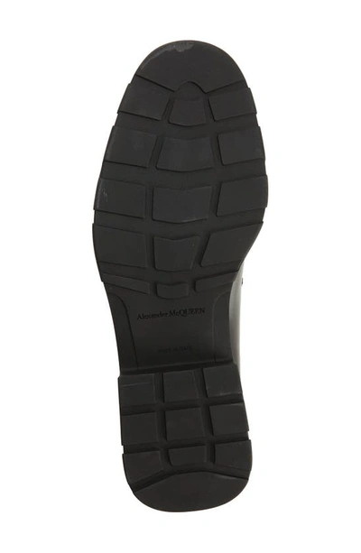Shop Alexander Mcqueen Patent Venetian Loafer In Black/ Black