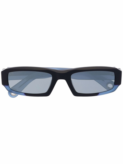 Shop Jacquemus 'les Lunettes Altu' Glasses In Blu