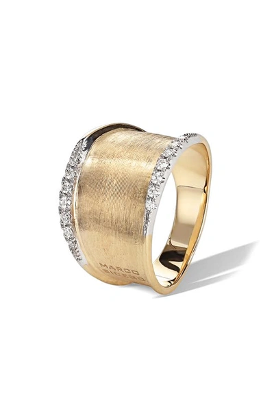 Shop Marco Bicego Lunaria 18k Yellow Gold & Diamond Small Ring In Yellow Gold/ Diamond