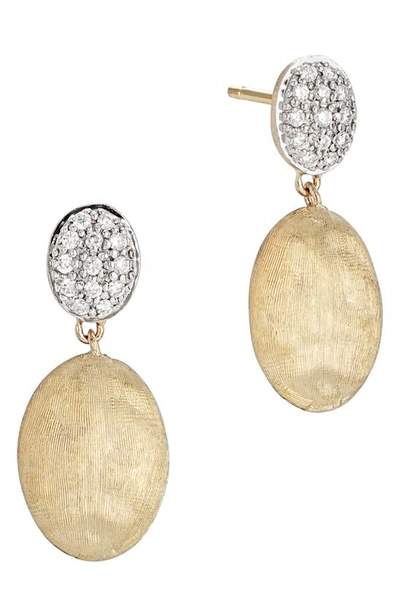 Shop Marco Bicego Siviglia 18k Yellow Gold & Diamond Drop Earrings