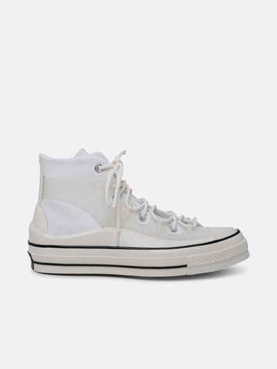 Shop Converse White Cotton Chuck 70 Sneakers