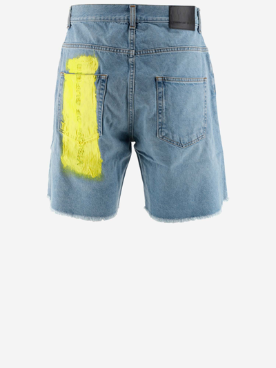 Shop Vision Of Super Shorts In Blue Yellow